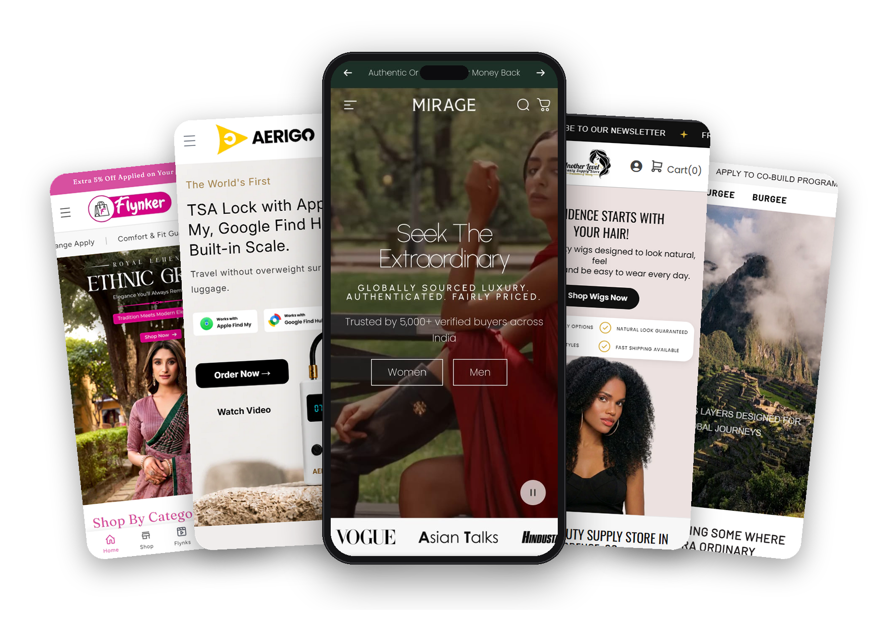 Shopify stores designed and built by 3xMedia Solution
