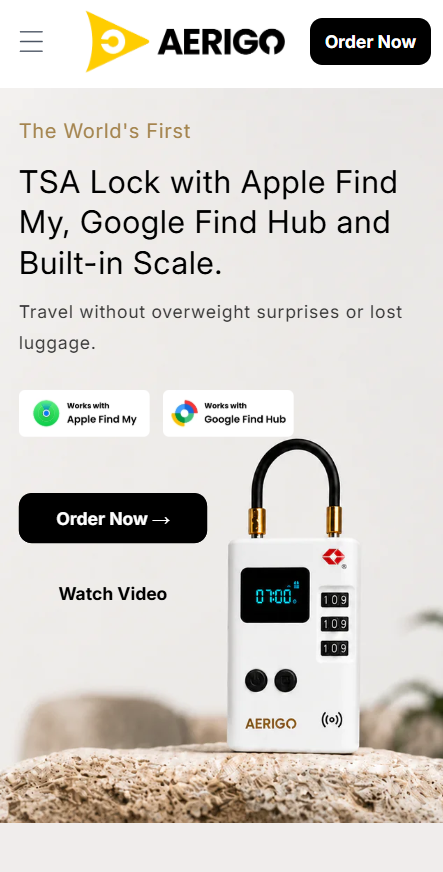 Aerigo mobile storefront