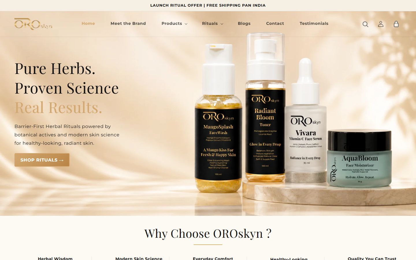 Oroskyn homepage